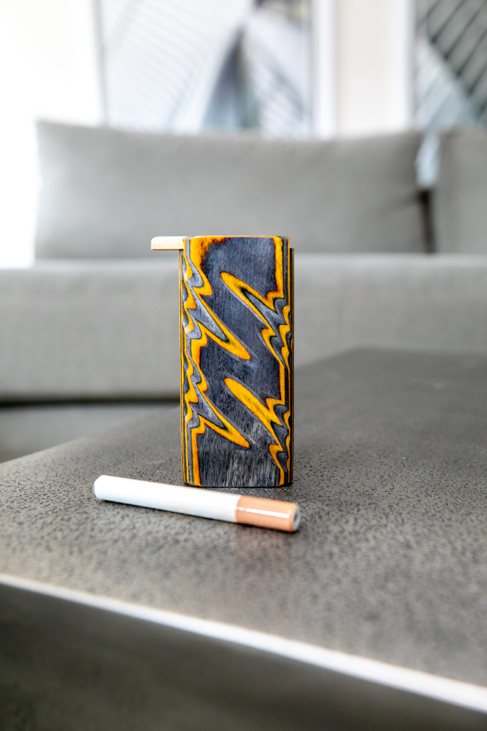 TT-23s Large Sculpted Diamond Wood Slider Dugout - Image 2