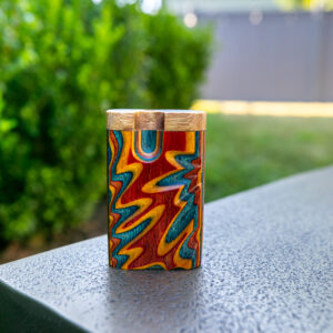 TT-46s Small Sculpted Diamond Wood Swivel Dugout