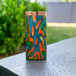 TT-47 Large Sculpted Diamond Wood Swivel Dugout